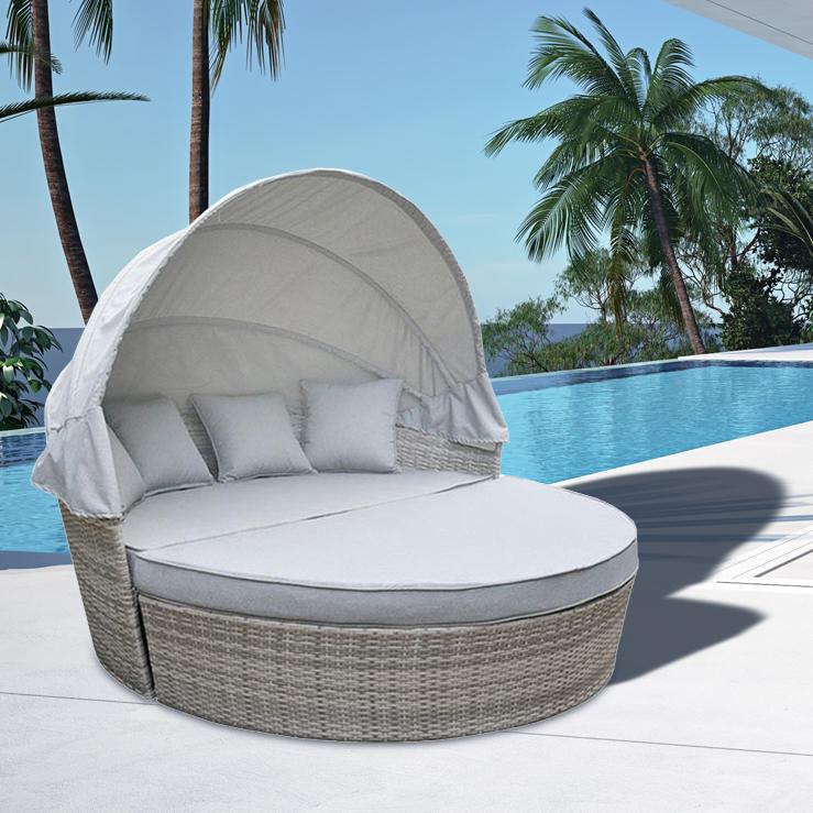 Zahradni Ratanove Lehatko Se Striskou Sofa Avenberg Savoy