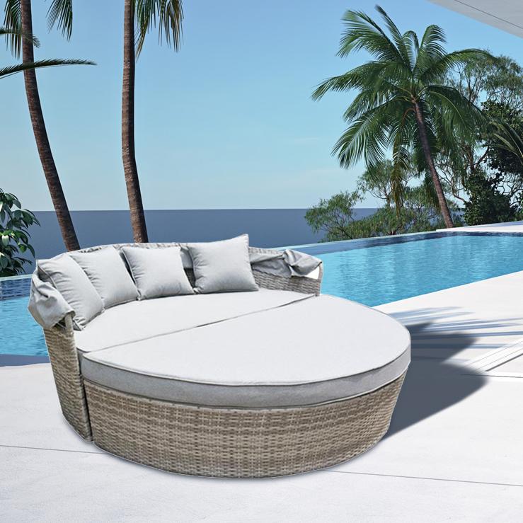 Zahradni Ratanove Lehatko Se Striskou Sofa Avenberg Savoy