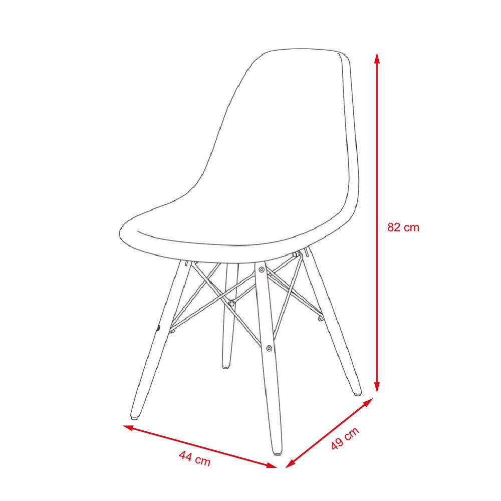Set - 2ks Jídelní židle SCANDI - bílá