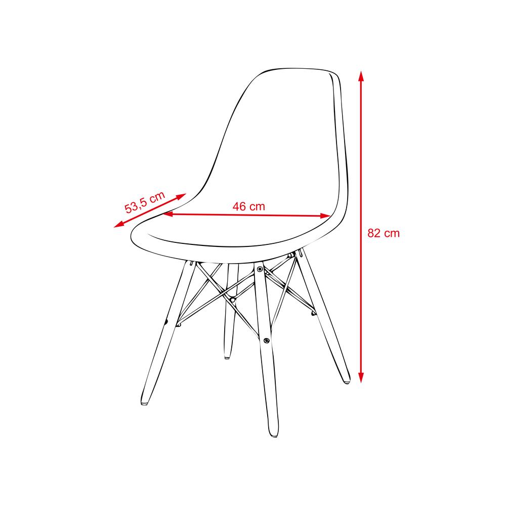 Set - 4ks jídelní židle ANDERSON - bílá