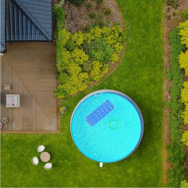 Bazén Planet Pool ocelový 3,5 x 0,9 m Bílá/Modrá + skimmer