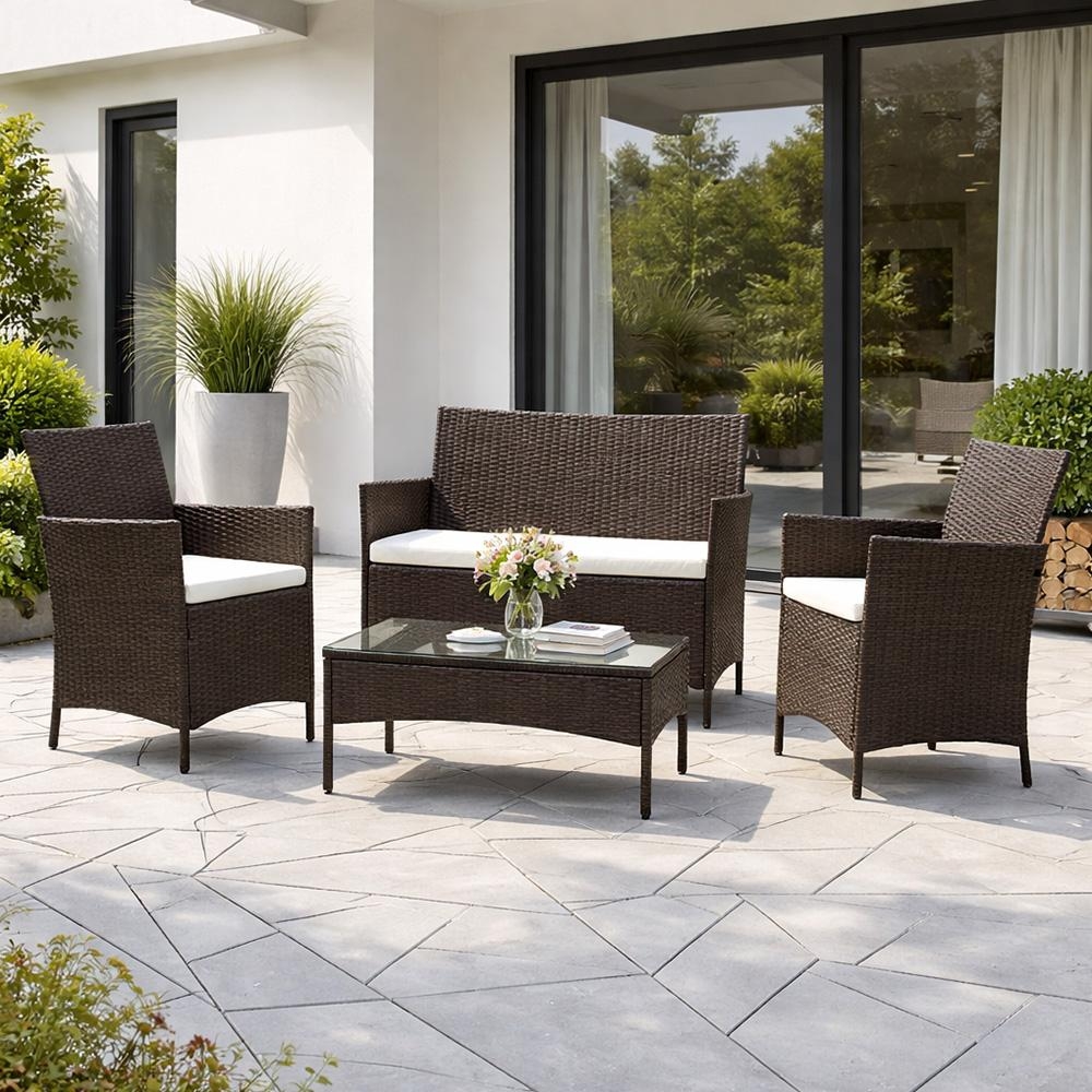 Set zahrad.nábytku 7-dílný ratanový AVENBERG GRANDE hnědá