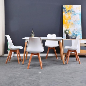 Set jídelního nábytku stůl Catini TABERG + 4ks židle bílá 2024