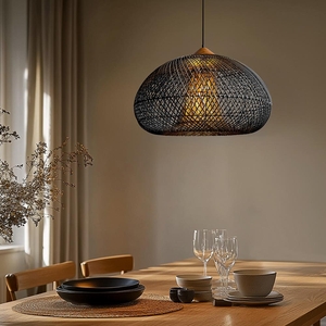 Ratanové svítidlo LF01-L černé