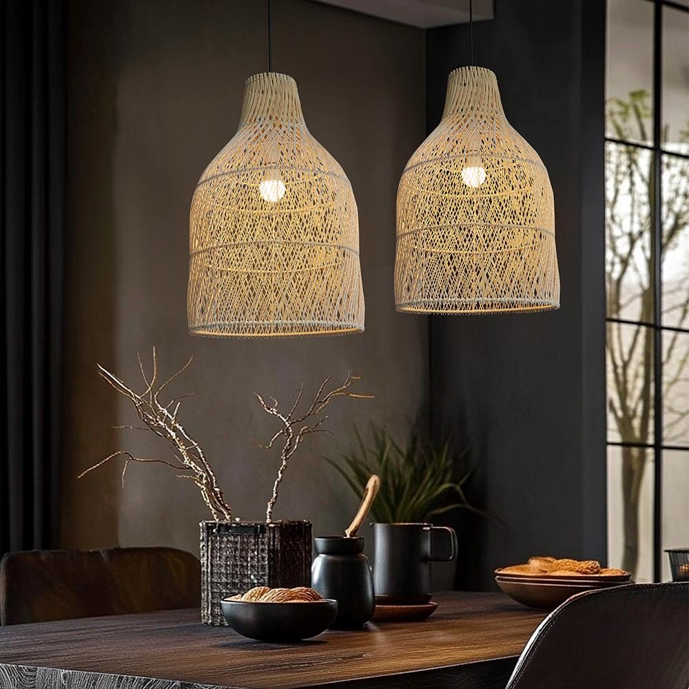 Ratanové závěsné svítidlo CATINI LF10-L přírodní