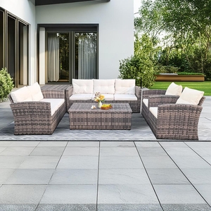 Velký zahradní sofa set s boxem na polstry  AUCKLAND 2024 hnědá