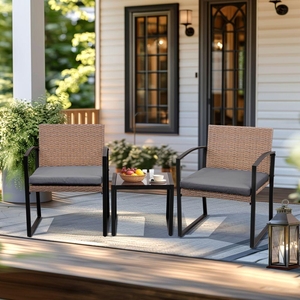 Set zahradního nábytku 3-dílný Avenberg BELFORD hnědá/šedá