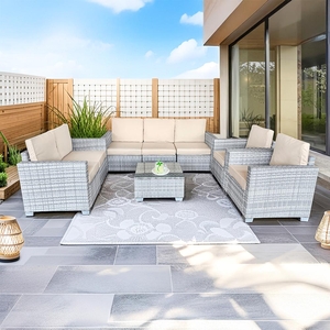 Velká zahradní sedací souprava Avenberg DORADA šedá/béžová