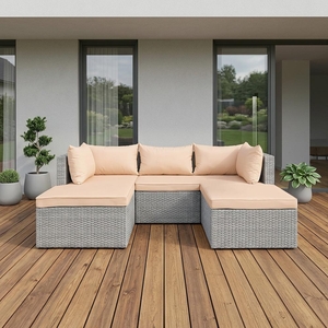 Rohová ratanová sedací souprava Avenberg TERALINA