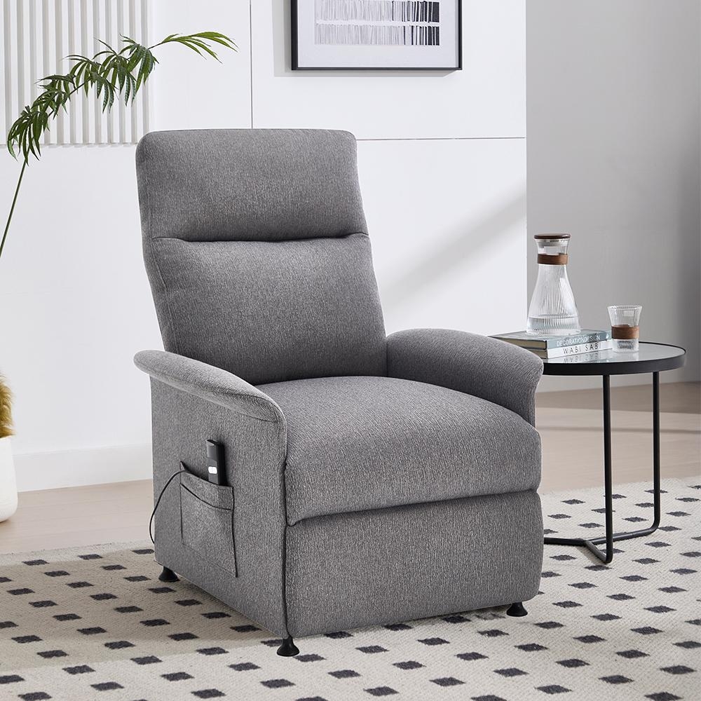 Relaxační elektricky polohovatelné křeslo Catini ELYSIO sv. šedá