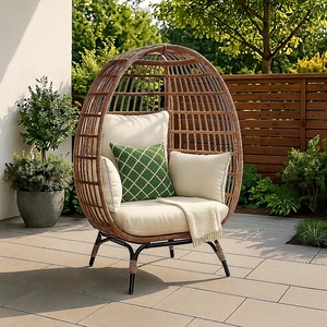 Zahradní křeslo vajíčko Avenberg ZAIRA, přírodní