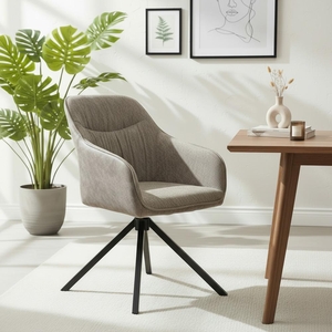 Set - 2 ks Jídelní židle AVENBERG LARO – otočná, šedá