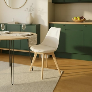 Set - 4 ks Jídelní židle AVENBERG SKANDI bílá