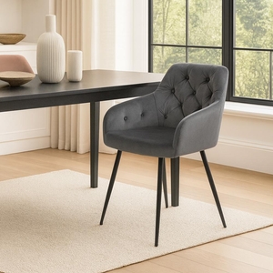 Set - 2 ks Jídelní židle AVENBERG LOREN šedá