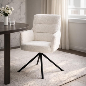 Set - 2 ks Otočná jídelní židle AVENBERG TESSA bílá