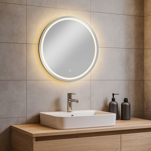 LED zrcadlo AVENBERG WAVE Ø70