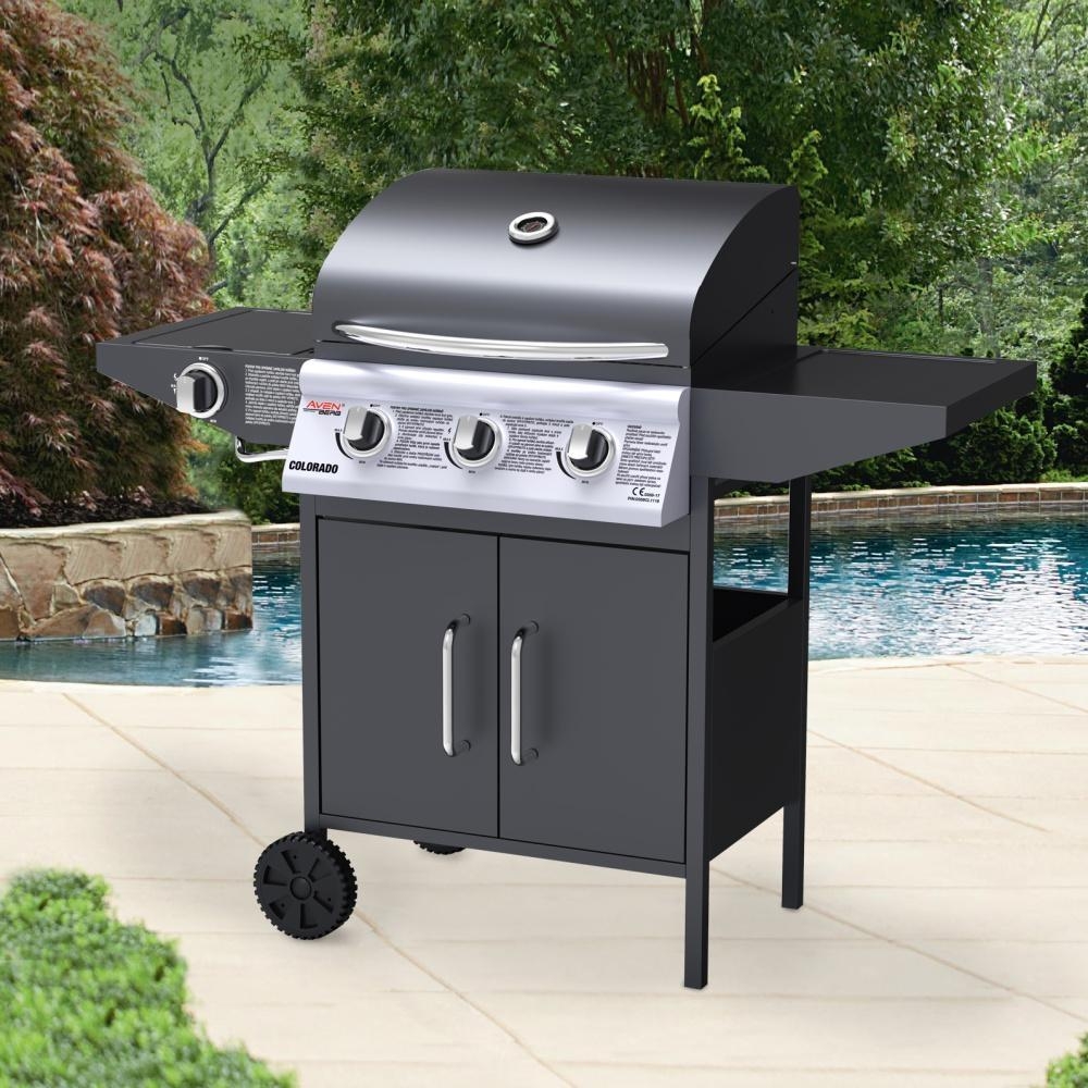 Plynový BBQ gril s bočním hořákem Avenberg COLORADO II. jakost