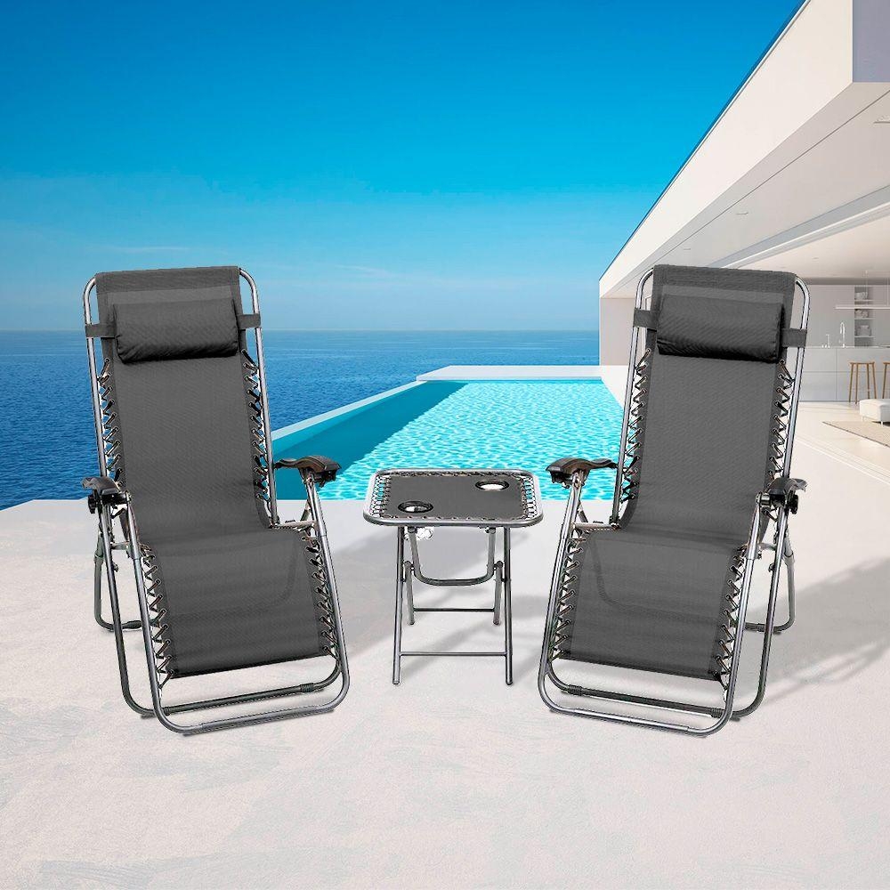 3 dílný set relaxačních křesel + stolku ATLANTIC II. jakost