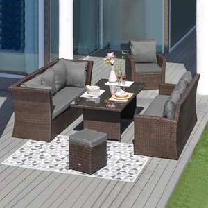 Velký luxusní ratanový zahradní set Avenberg FIRENZE II. jakost