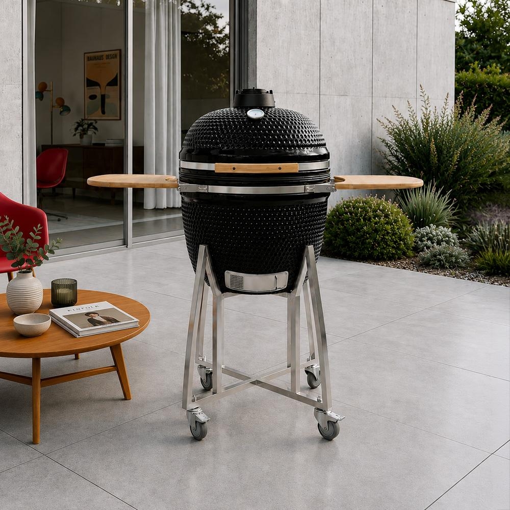 Keramický gril Avenberg KAMADO XL černá II. jakost