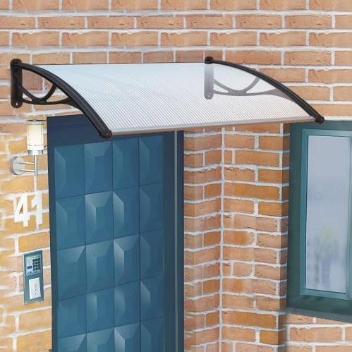 Vchodová stříška Avenberg ALLEGRO 1200x800 - Černý nosník